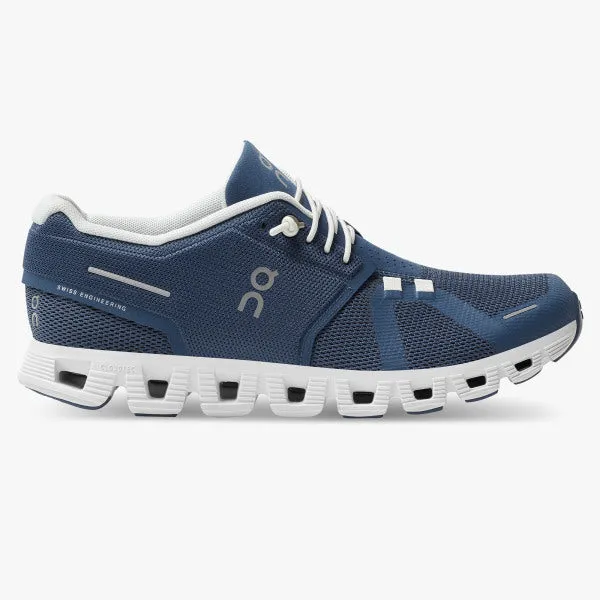 ON RUNNING CLOUD 5 WOMENS DENIM/WHITE