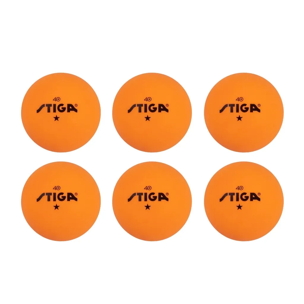 Stiga 1 Star Table Tennis Balls - Orange