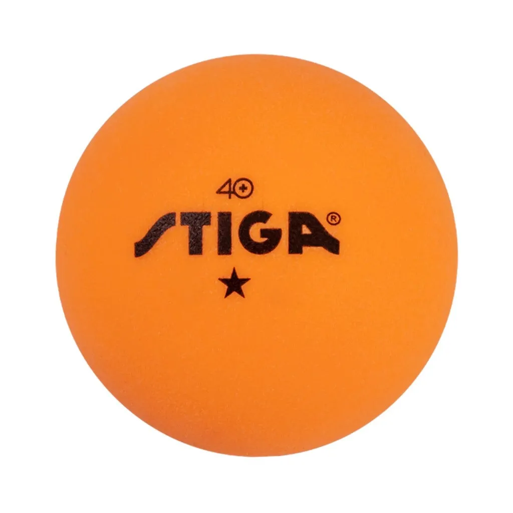 Stiga 1 Star Table Tennis Balls - Orange