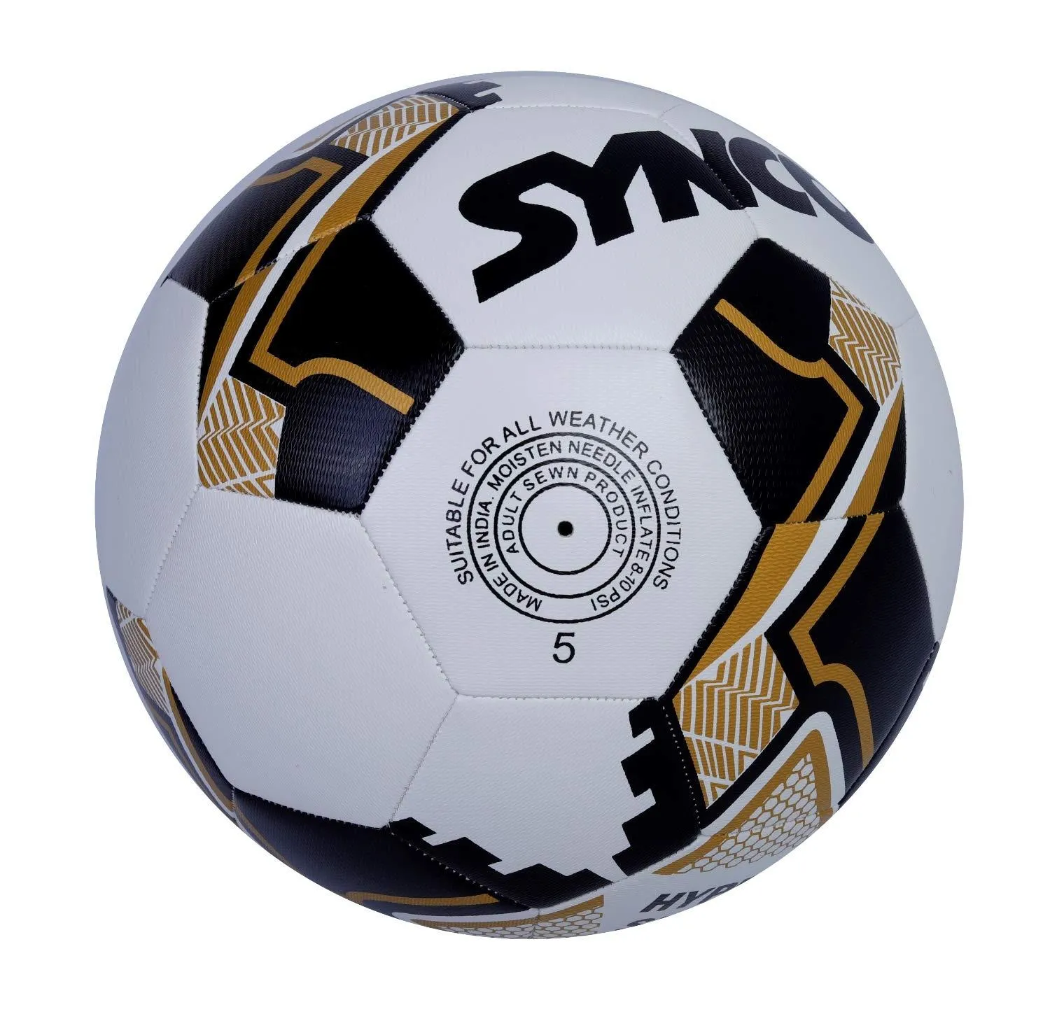 SYNCO FIFA Hyper Seam TPU Football/Soccer Ball Size-5 White