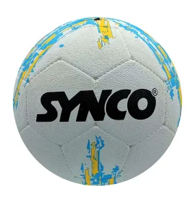 Synco Flag Molded Rubber Football | Size-5 | Soccer Ball| Street Football (Argentina-White)