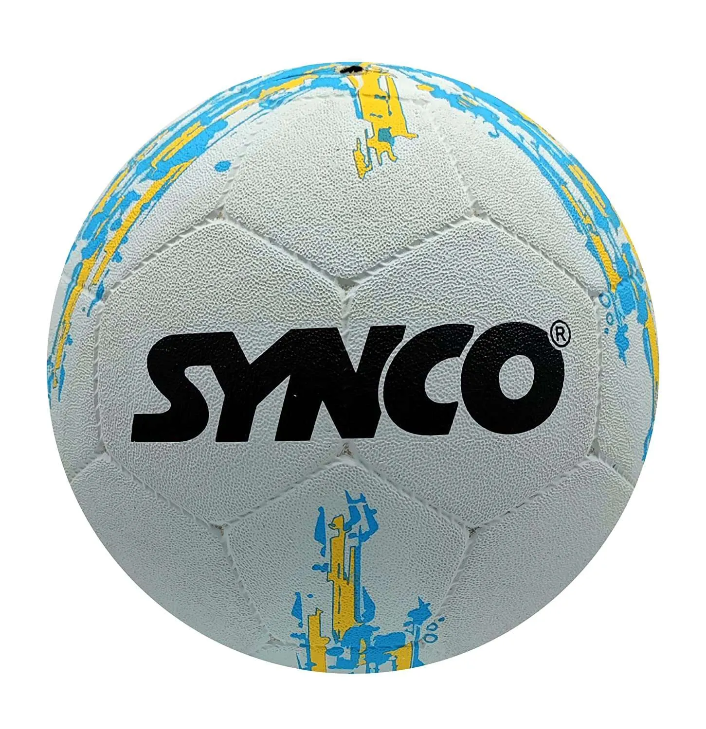 Synco Flag Molded Rubber Football | Size-5 | Soccer Ball| Street Football (Argentina-White)