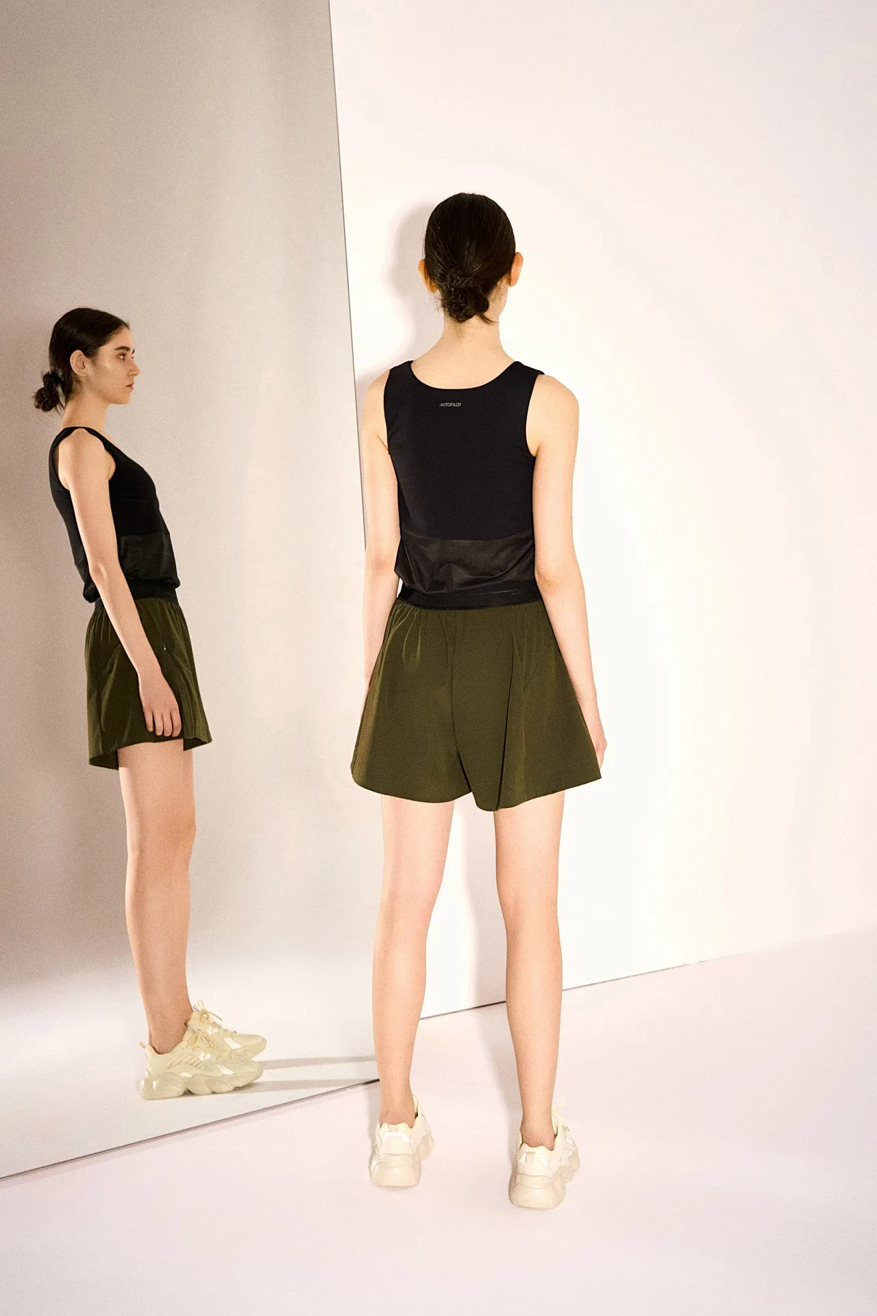 Thelma Mesh & Stretch Jersey Layering Tank