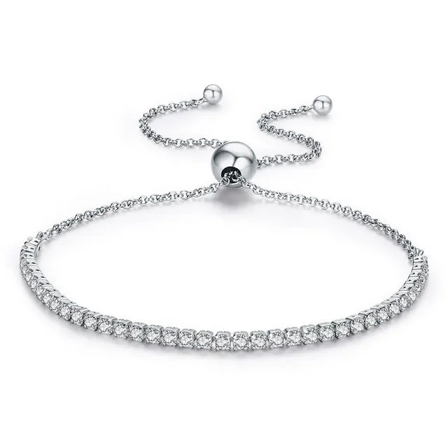 Thin Tennis Bracelet