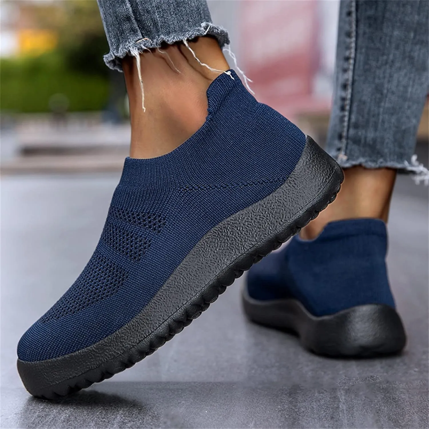 Women Running Shoes Lightweight Tennis Shoes Non Slip Tennis Shoes Womens Flat Feet Men Casual Shoes Dress Sneakers Slip On Tennis Shoe Loafers Shoe