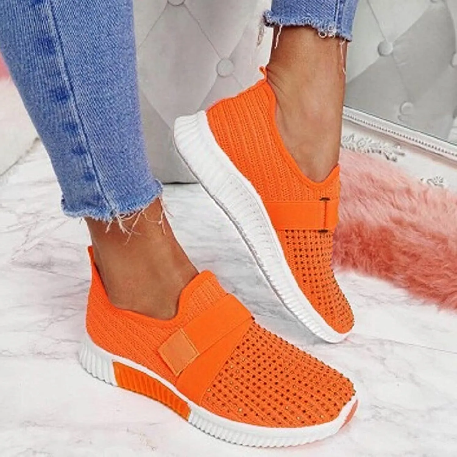Women's Fashion Sneaker Non Slip Work Wide Comfortable Slip Resistant Work Shoes Running Shoes for Women Womens Loafer Flat Mid Top Sneakers for Men