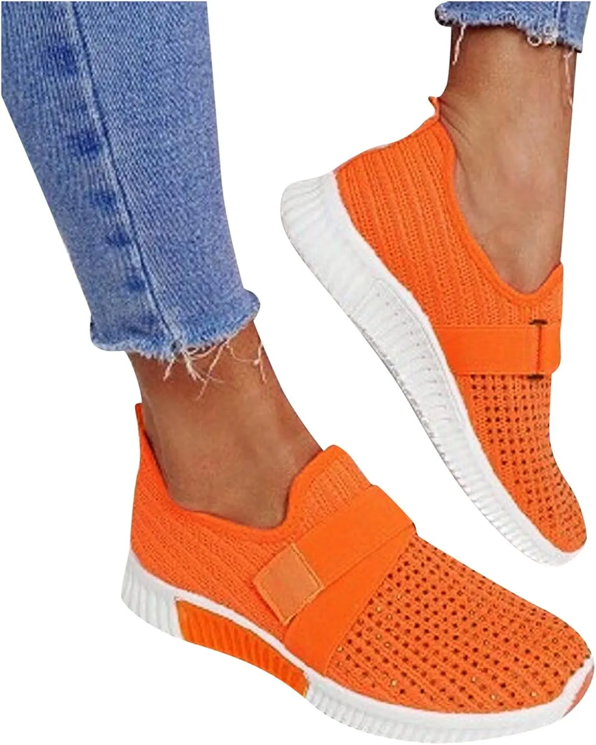 Women's Fashion Sneaker Non Slip Work Wide Comfortable Slip Resistant Work Shoes Running Shoes for Women Womens Loafer Flat Mid Top Sneakers for Men