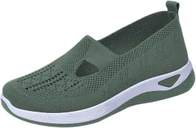 Women's Woven Orthopedic Breathable Soft Shoes Tennis Shoes Men Mesh Casual Shoes Trendy Women's Fashion Sneakers White Tennis Shoe Trainers Shoe