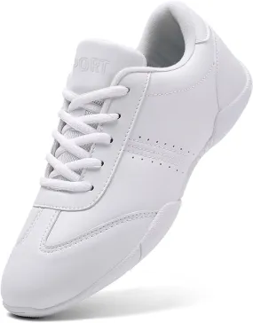 Youth Cheer Shoes Girls White Cheerleading Shoes Athletic Training Breathable Lightweight Competition Cheer Sneakers Size Little Kid 11.5 Womens 11